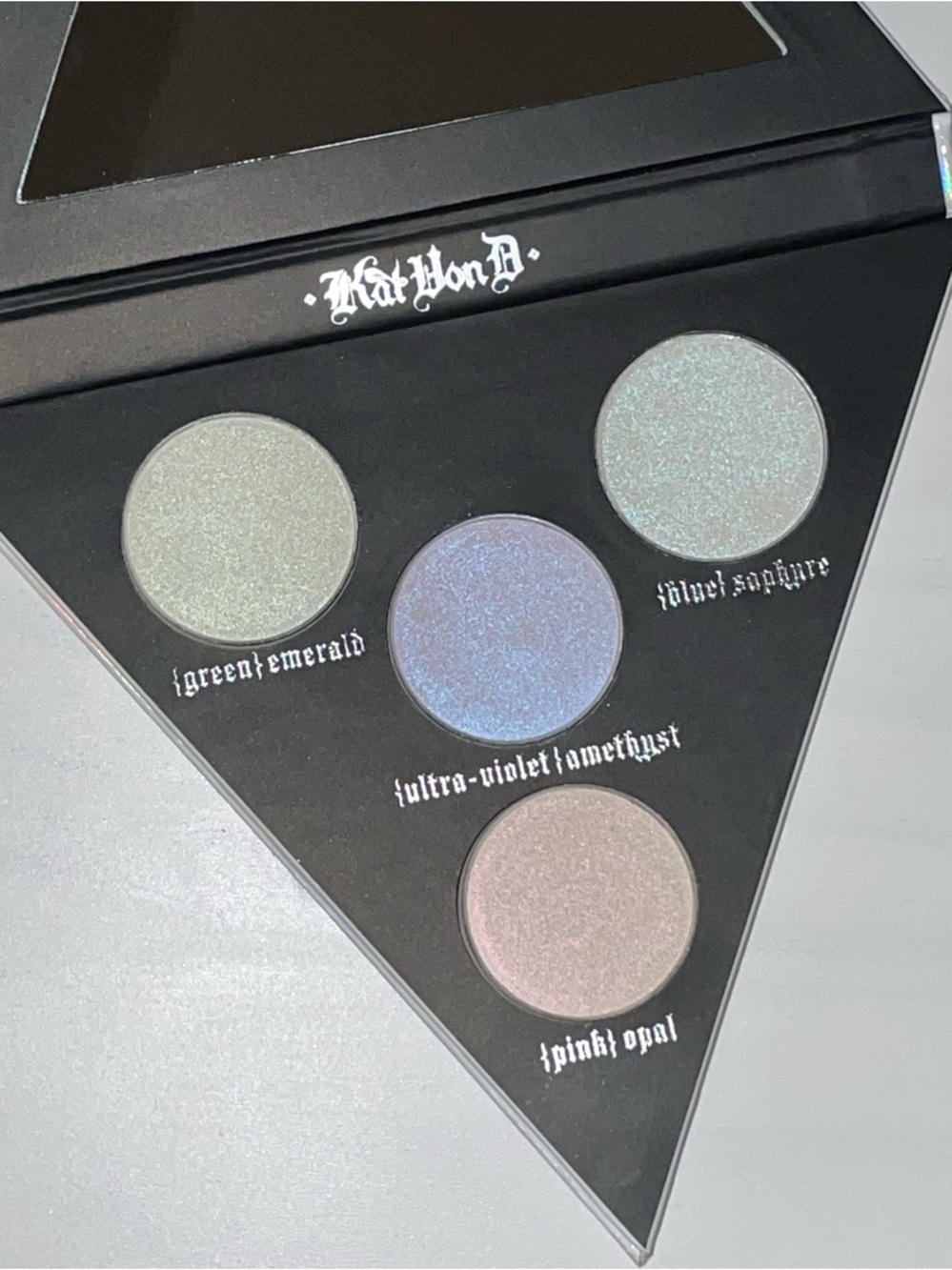 Kat Von D Innerstellar + Alchemist Holographic Eyeshadow Palette Bundle + Brush - Picture 5 of 9